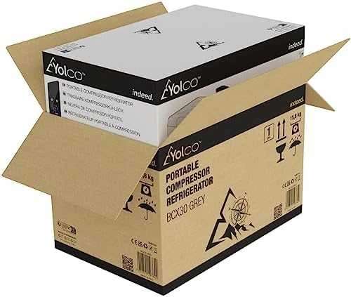 Yolco BCX30 Pilkas fridge Portable (placement) 28 L F Juodas, Pilkas