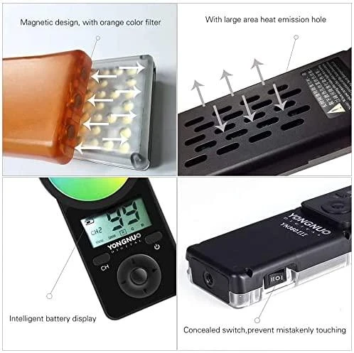 Apšvietimo įranga - Yongnuo YN-360 III 3200-5600K RGB LED šviesos panelė