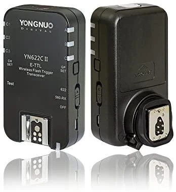 Dviejų Canon skirtų Yongnuo YN622C II blykstės paleidiklių rinkinys