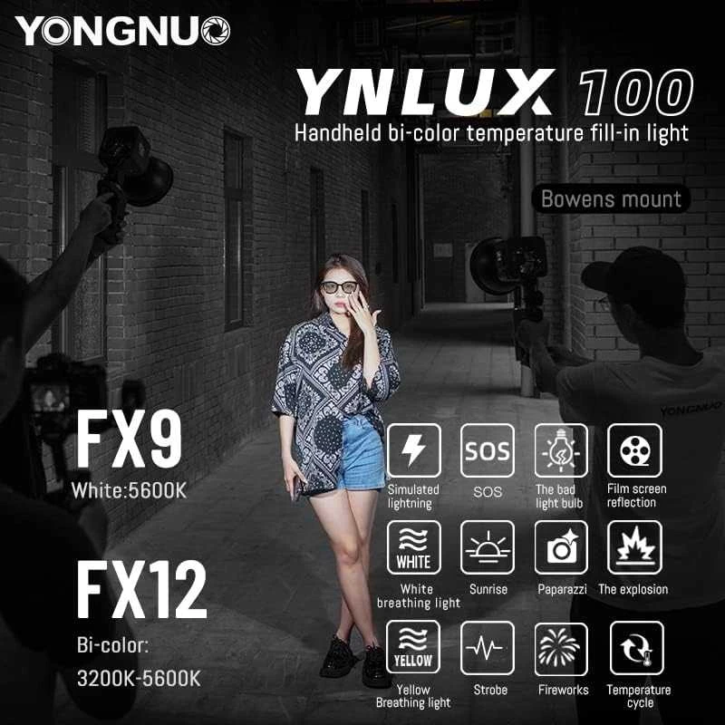 null LED šviestuvo rinkinys Yongnuo LUX100 WB (3200 K-5600 K)