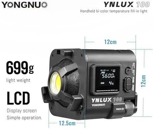 null LED šviestuvo rinkinys Yongnuo LUX100 WB (3200 K-5600 K)