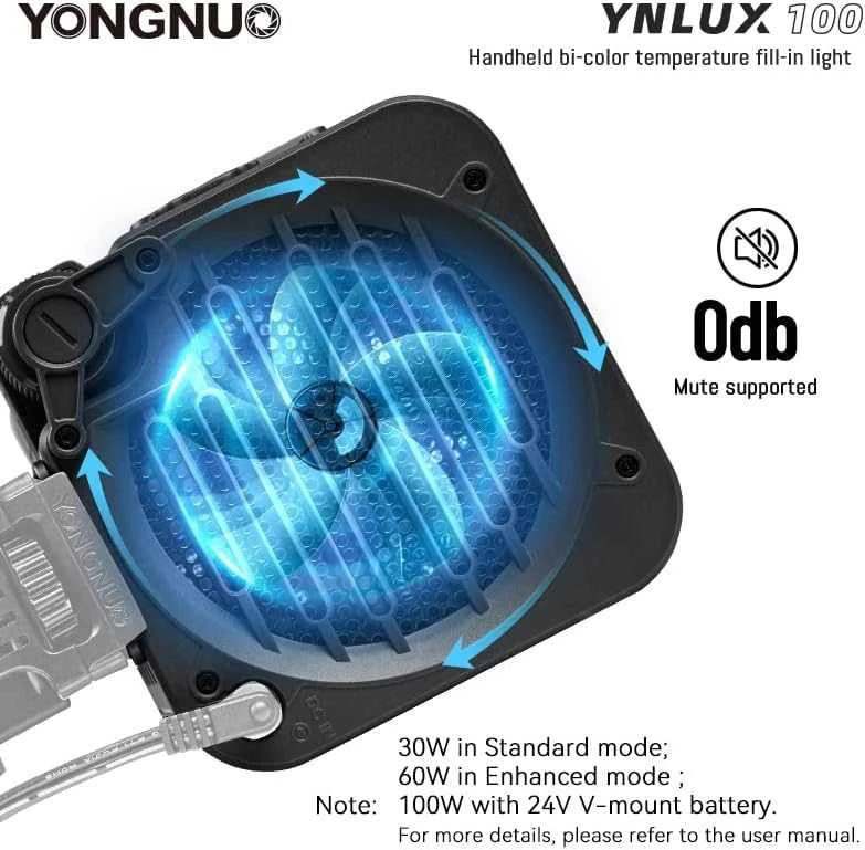 null LED šviestuvo rinkinys Yongnuo LUX100 WB (3200 K-5600 K)