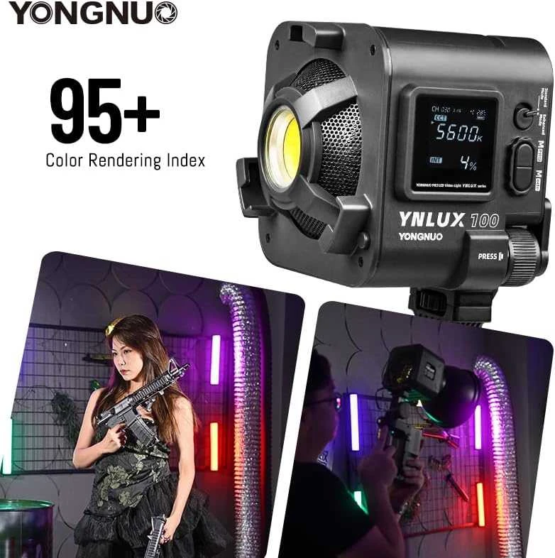 null LED šviestuvo rinkinys Yongnuo LUX100 WB (3200 K-5600 K)