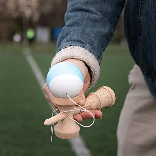 Yoyo Kendama žaislas, medinis/raudonas