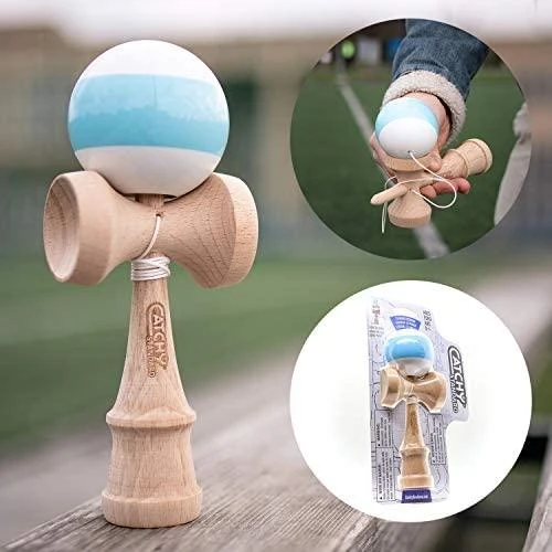 Yoyo Kendama žaislas, medinis/raudonas