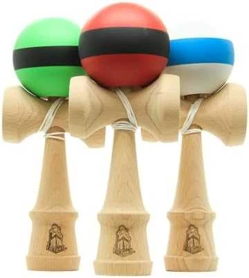 Yoyo Kendama žaislas, medinis/žalias