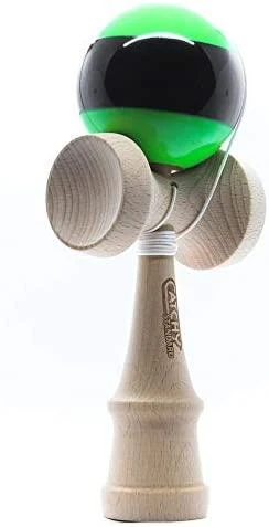 Yoyo Kendama žaislas, medinis/žalias