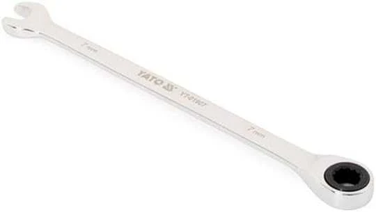 YATO KLUCZ PŁASKO-OCZKOWY Z GRZECHOTKĄ 7 mm /B 01907