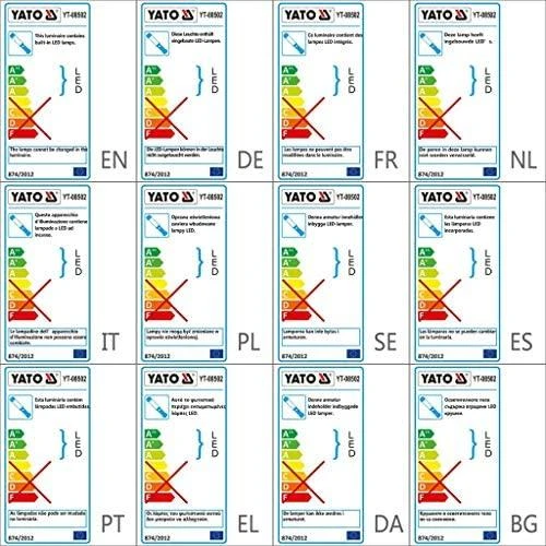 YATO DIRBTINĖS LEMPAS ĮKRAUJAMAS LED MAGNETAS + KABLIS 2-in-1 SUDARYTA, 180 LUMEN 3.6V ličio jonų