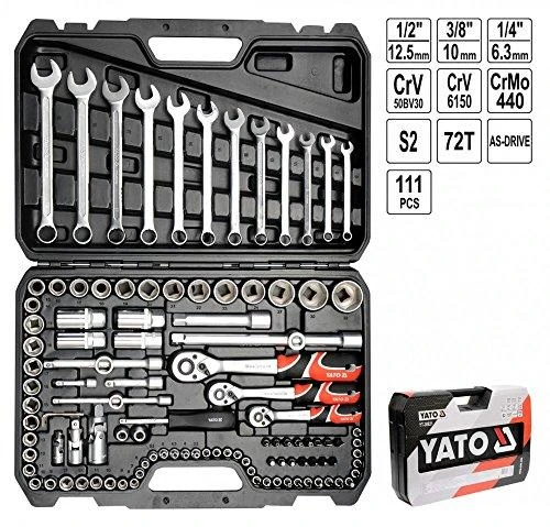 YATO yt-38831 lizdų rinkinys 1/4, "3/8", 1/2", 111 Vnt.