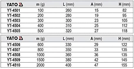 YATO ŠALTKALVIŠKAS PLAKTUKAS 2,0kg 4510