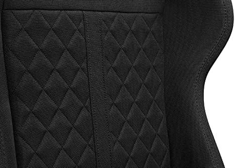 Žaidimų kėdė Yumisu 2050 Fabric Gaming Chair, Pilka-juoda