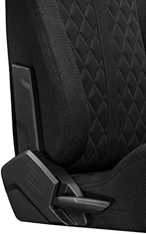 Žaidimų kėdė Yumisu 2050 Fabric Gaming Chair, Pilka-juoda