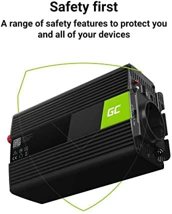 Green Cell Žalias Cell Inverteris 24V/230V 1000W/2000W Modifikuota sinusinė išėjimo įtampa Žalias Cell