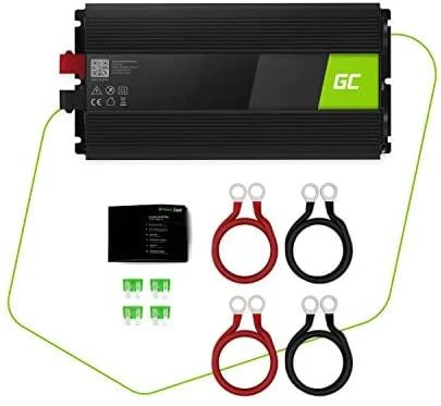 Green Cell Žalias Cell Inverteris 24V/230V 1500W/3000W Modifikuota sinusinė išėjimo įtampa Žalias Cell