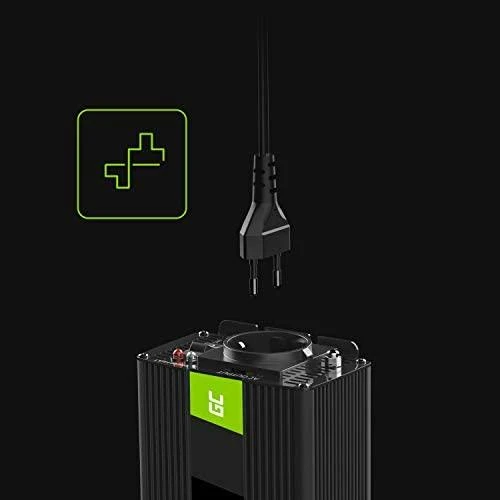Green Cell Žalias Cell Inverteris 12V/230V 150W/300W modifikuota sinusinė išėjimo įtampa Žalias Cell