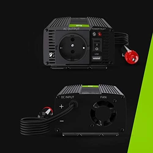 Green Cell Žalias Cell Inverteris 12V/230V 150W/300W modifikuota sinusinė išėjimo įtampa Žalias Cell