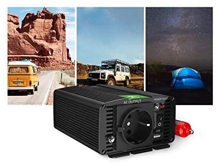 Green Cell Žalias Cell Inverteris 12V/230V 150W/300W modifikuota sinusinė išėjimo įtampa Žalias Cell