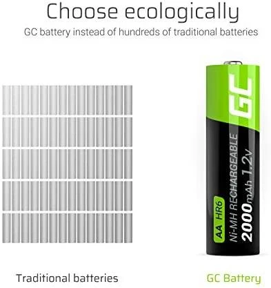 Green Cell AKUMULIATORIUS AKU-AA-2000/GC*P2 1.2 V Ni-MH HR6, AA Žalias Cell