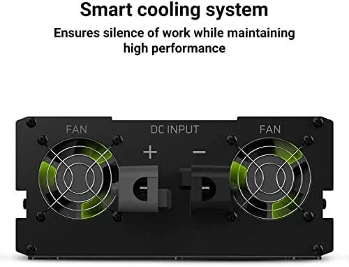 Green Cell Žalias Cell Inverteris 12V/220V 2000W/4000W Modifikuota sinusinė išėjimo įtampa Žalias Cell