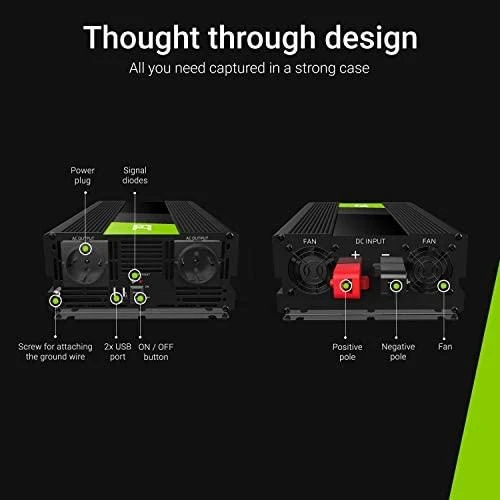 Žalias Cell Inverteris 24V/230V 3000W/6000W Sinusinė išėjimo įtampa Žalias Cell