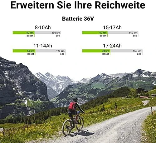 Green Cell Žalias Cell Žalias Cell akumuliatorius skirtas E-Bike 36V 14.5Ah