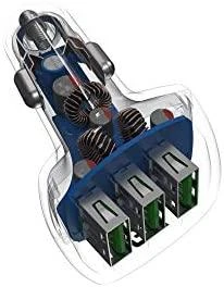 Green Cell Žalias Cell GREENCELL PowerRide 54W 3xUSB 18W automobilinis įkroviklis Ultra Charge