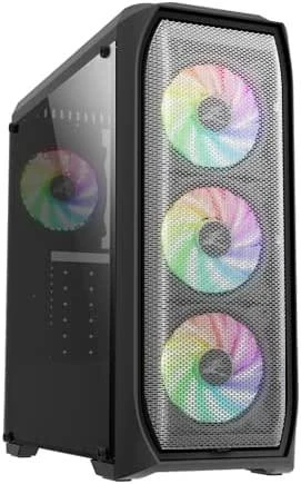 Zalman N5 MF ATX, RGB ventiliatorius x4, tinklelio plokštė