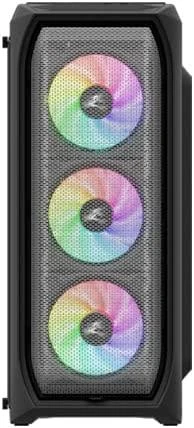 Zalman N5 MF ATX, RGB ventiliatorius x4, tinklelio plokštė