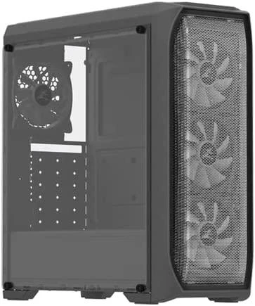 Zalman N5 MF ATX, RGB ventiliatorius x4, tinklelio plokštė