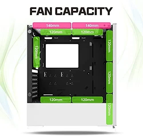 Zalman S5 Baltas kompiuterio korpusas „Midi Tower“ Balta