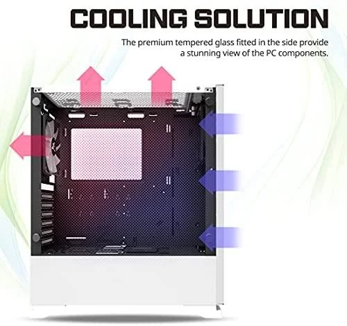 Zalman S5 Baltas kompiuterio korpusas „Midi Tower“ Balta