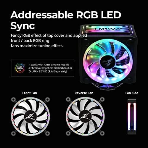 Aušintuvas ZALMAN CNPS10X OPTIMA II baltas RGB  120mm