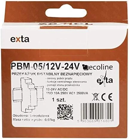 „Zamelis“ be įtampos bistabili relė PBM-05/12-24V (EXT10000069)