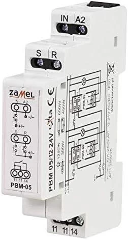 „Zamelis“ be įtampos bistabili relė PBM-05/12-24V (EXT10000069)
