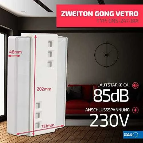Zamel VETRO GNS-247-BIA 230V balta (SUN10000113)