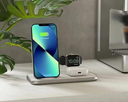 Zens Aliuminio 4w1 Stand Wireless Charger balta