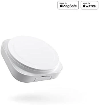 ZENS 2-IN-1 MAGSAFE + LAIKRODŽIO KELIONĖS ĮKROVIKLIS Baltas