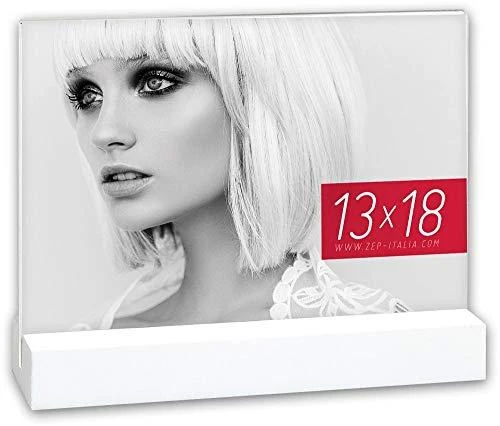 Nuotraukų rėmelis ZEP Dresda Baltas 13x18 Akrilas w. medinis pagrindas AQ657W