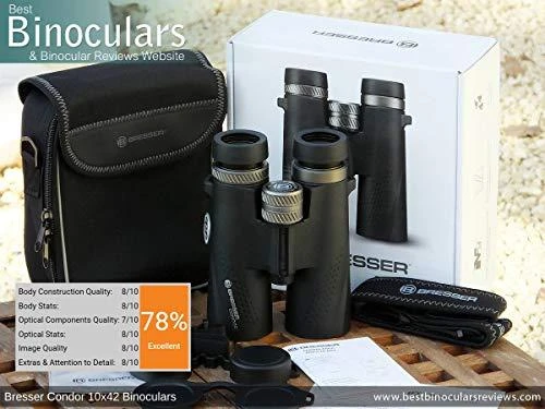 Žiūronai su UR danga Bresser CONDOR 10X42