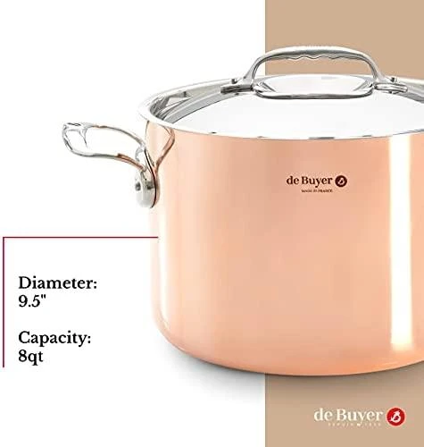 De Buyer Deep puodas, 7.5 l, Prima Matera