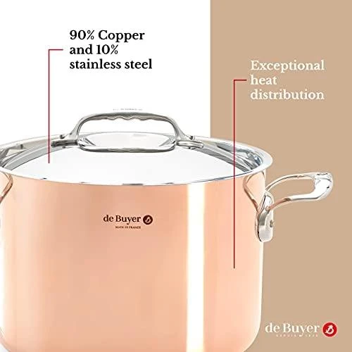 De Buyer Deep puodas, 7.5 l, Prima Matera