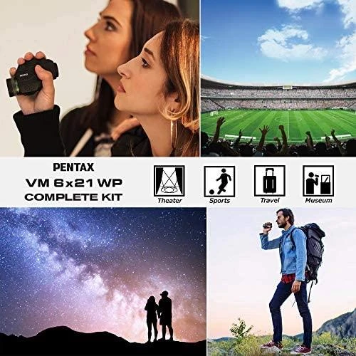 Pentax monoklis VM 6x21 WP pilnas komplektas