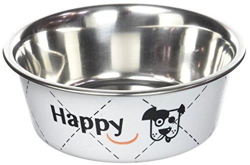 Zolux Dubenėlis šuniui Happy, metalinis, 800ml, baltas