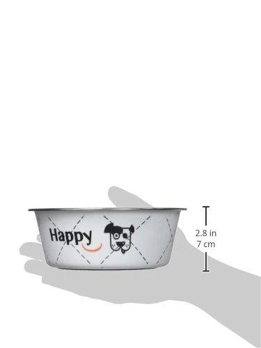 Zolux Dubenėlis šuniui Happy, metalinis, 800ml, baltas