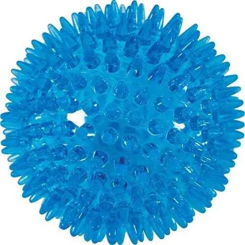 Zolux Žaislas šuniui kamuoliukas su kolcami TPR POP 13 cm kol. turkio