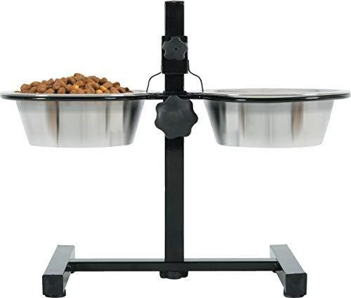 Zolux 2 dubenėlių rinkinys 16 cm 0,7 l + reguliuojamas stovas