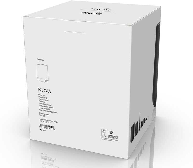 Zone Denmark Pedaleimer Nova Juodas 3L