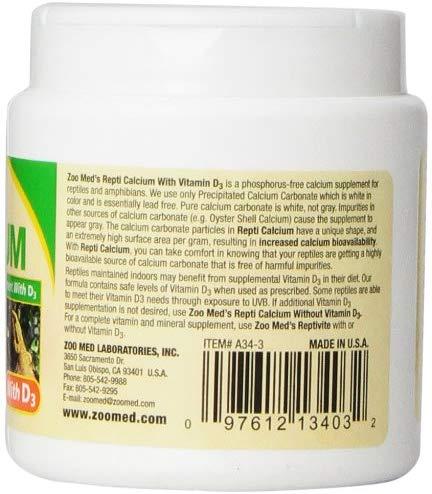 REPTI CALCIUM kalcis reptilijoms su D3 85g
