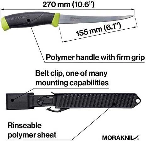 Žuvies filiavimo peilis Morakniv® Fishing Comfort Fillet 155